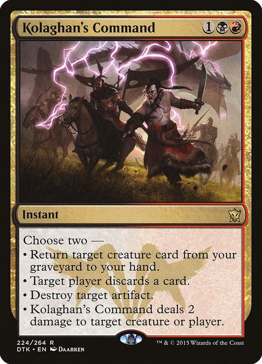Kolaghan's Command #224 Dragons of Tarkir