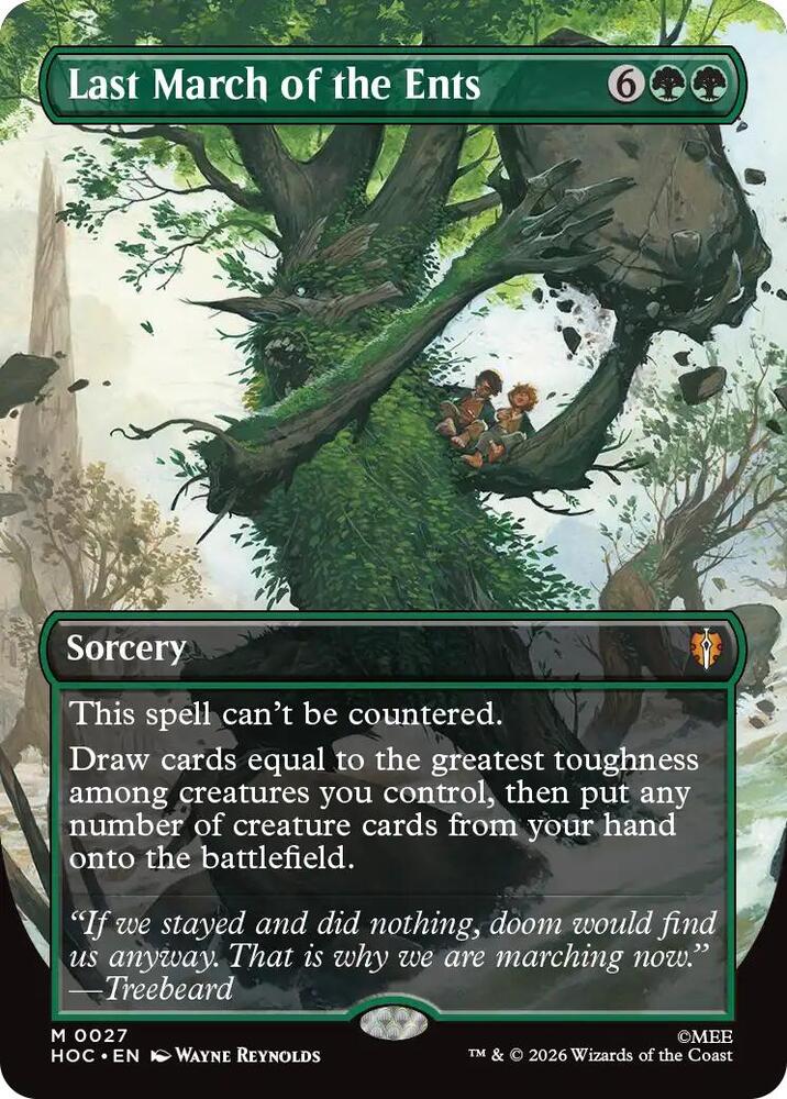 Last March of the Ents (Borderless) #27 FOIL The Hobbit: Eternal-Legal