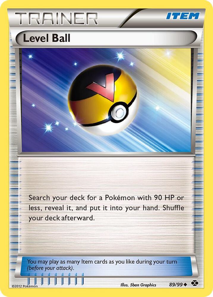 Level Ball #89 REVERSE HOLOFOIL Next Destinies