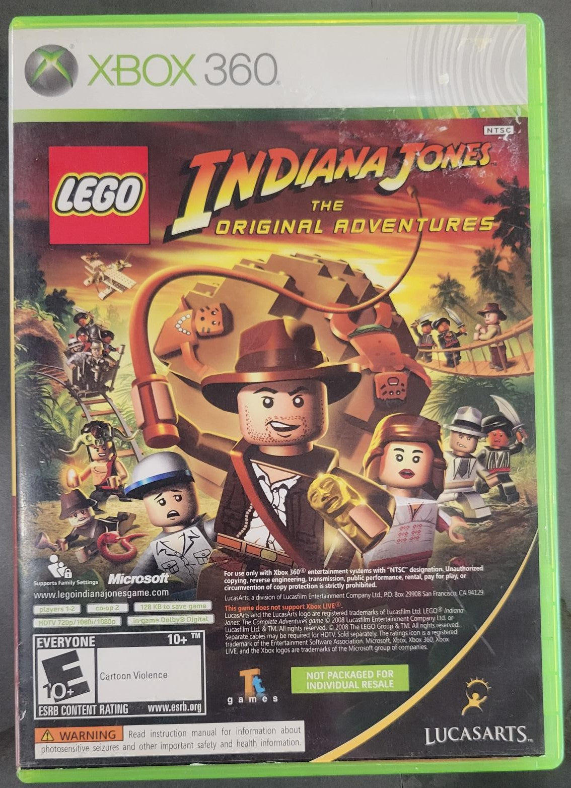 Xbox 360 Lego Indiana Jones/Kung Fu Panda (Complete)