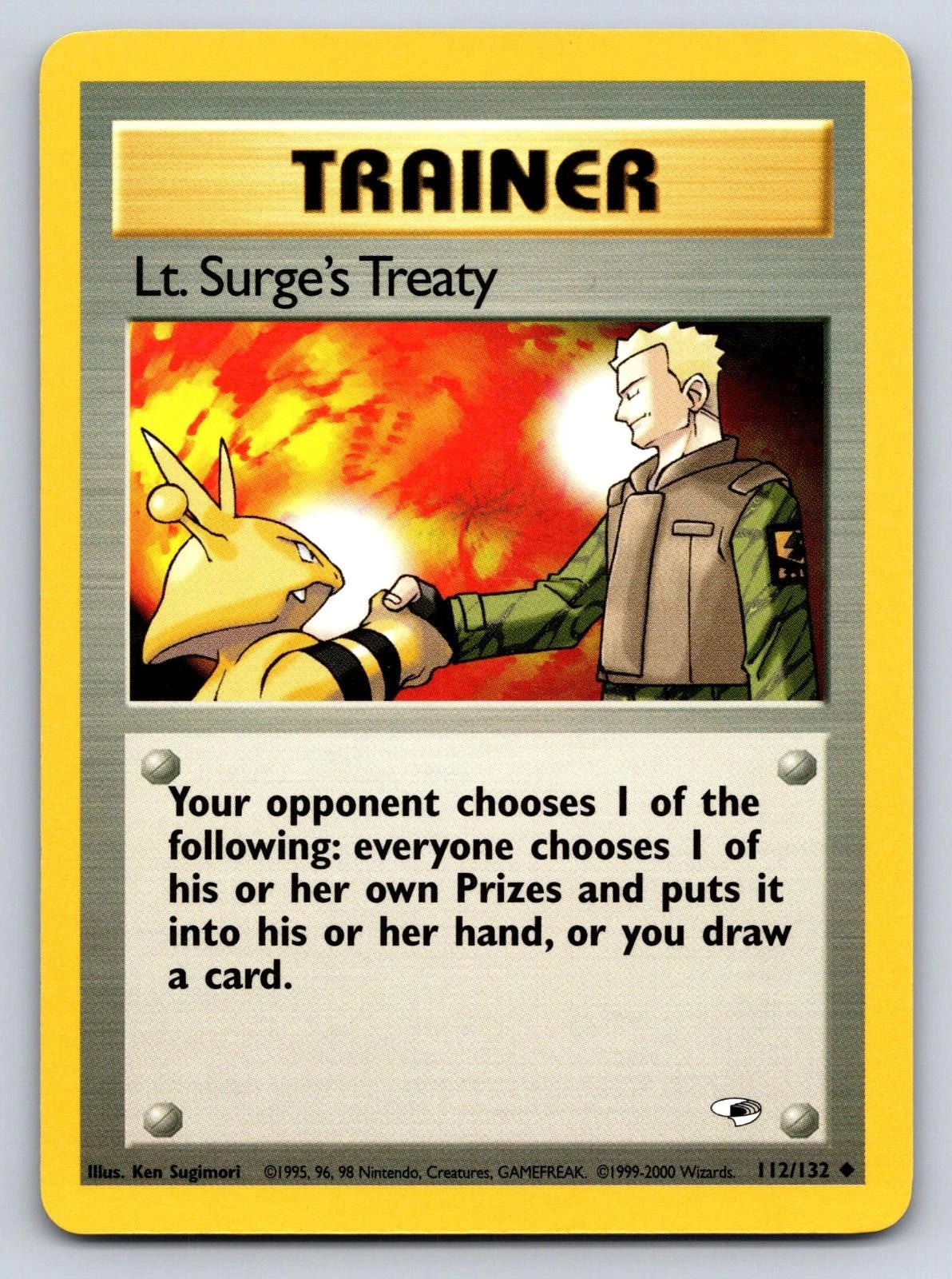Lt. Surge's Treaty (Unlimited Edition) #112 Gym Heroes