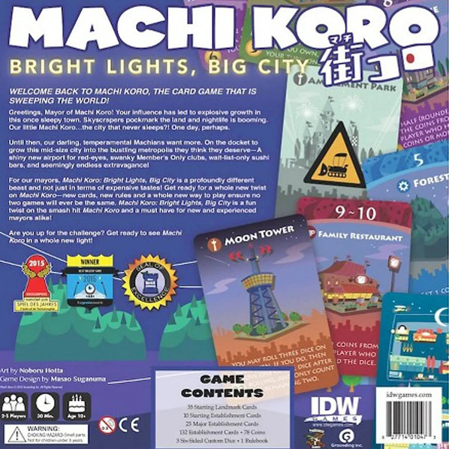 Machi Koro Bright Lights, Big City Board Game NEW/SEALED