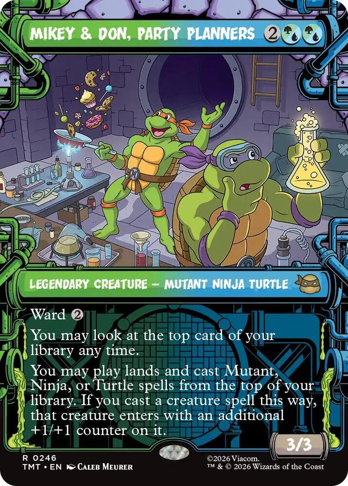 MIkey & Don, Party Planners (Showcase) #246 Teenage Mutant Ninja Turtles