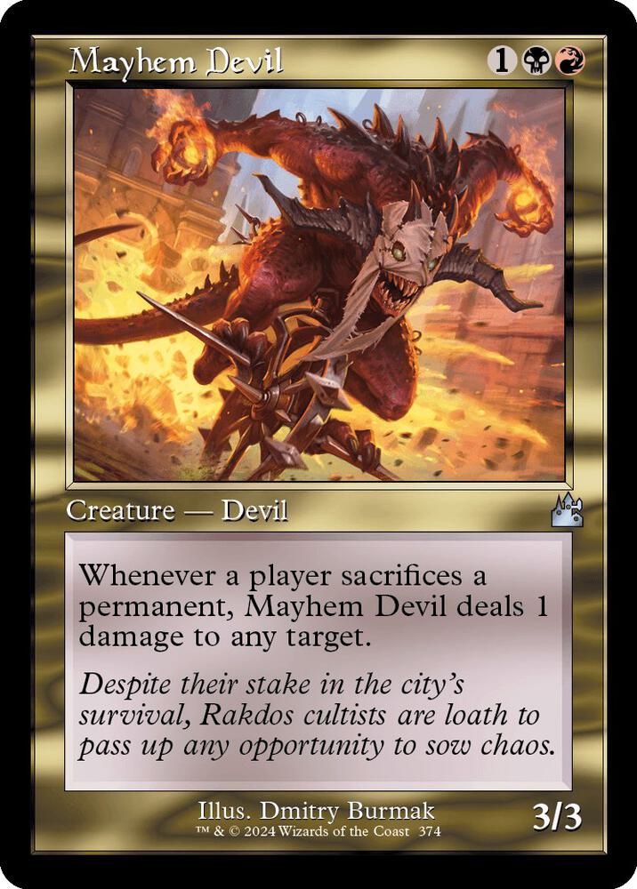 Mayhem Devil (Retro Frame) #374 Ravnica Remastered