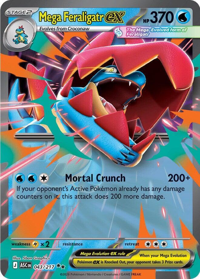 Mega Feraligatr EX #43 ME: Ascended Heroes