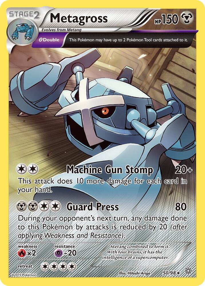 Metagross #50 REVERSE HOLOFOIL XY - Ancient Origins