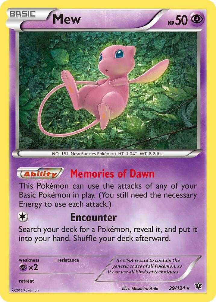 Mew #29 FOIL XY - Fates Collide