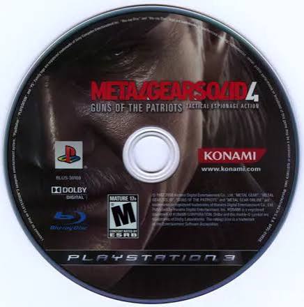 PS3 Metal Gear Solid 4: Guns of the Patriots (Disc Only)