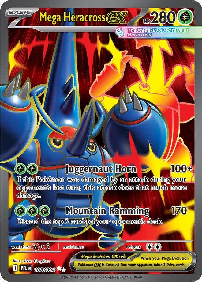 Mega Heracross EX #108 ME02: Phantasmal Flames