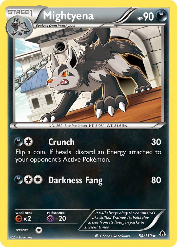 Mightyena #54 XY - Phantom Forces