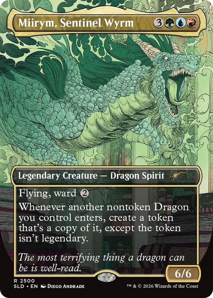 Miirym, Sentinel Wyrm #2500 FOIL Secret Lair Drop Series
