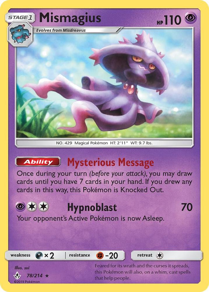 Mismagius #78 FOIL Unbroken Bonds