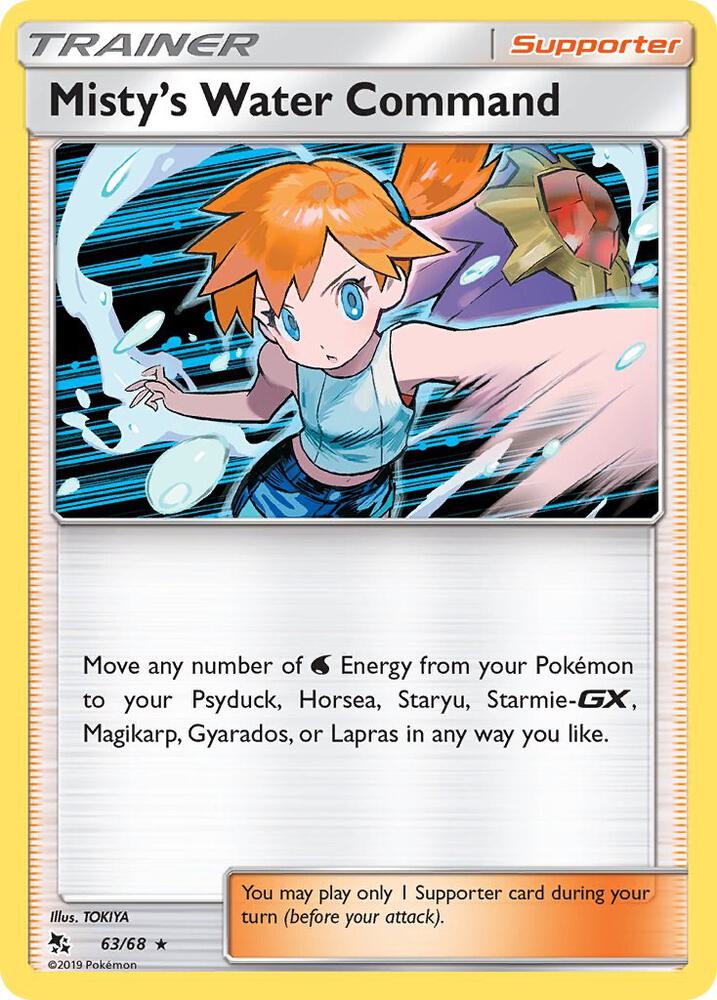 Misty's Water Command #63 FOIL Hidden Fates