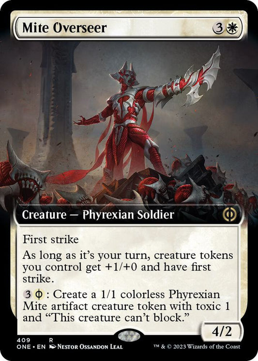 Mite Overseer #409 (Extended Art) Phyrexia: All Will Be One