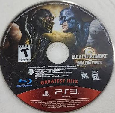PS3 Mortal Kombat vs. DC Universe (Greatest Hits) (Disc Only)