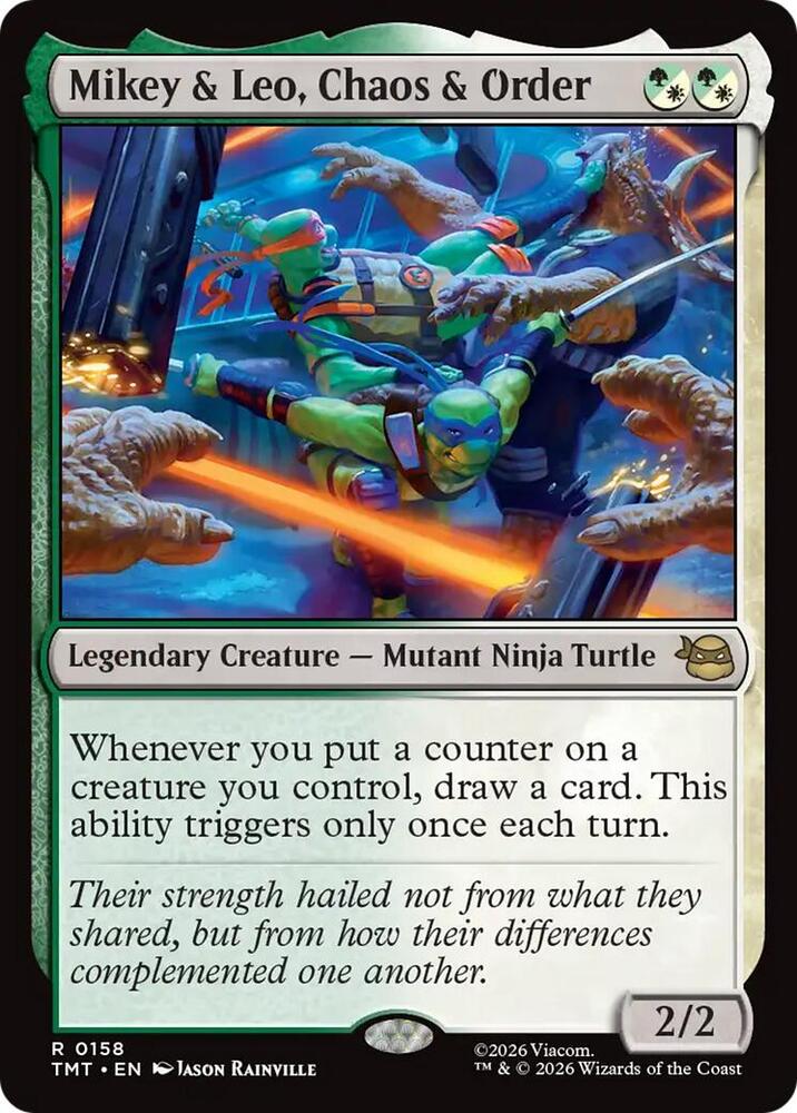 Mikey & Leo, Chaos & Order #158 Teenage Mutant Ninja Turtles