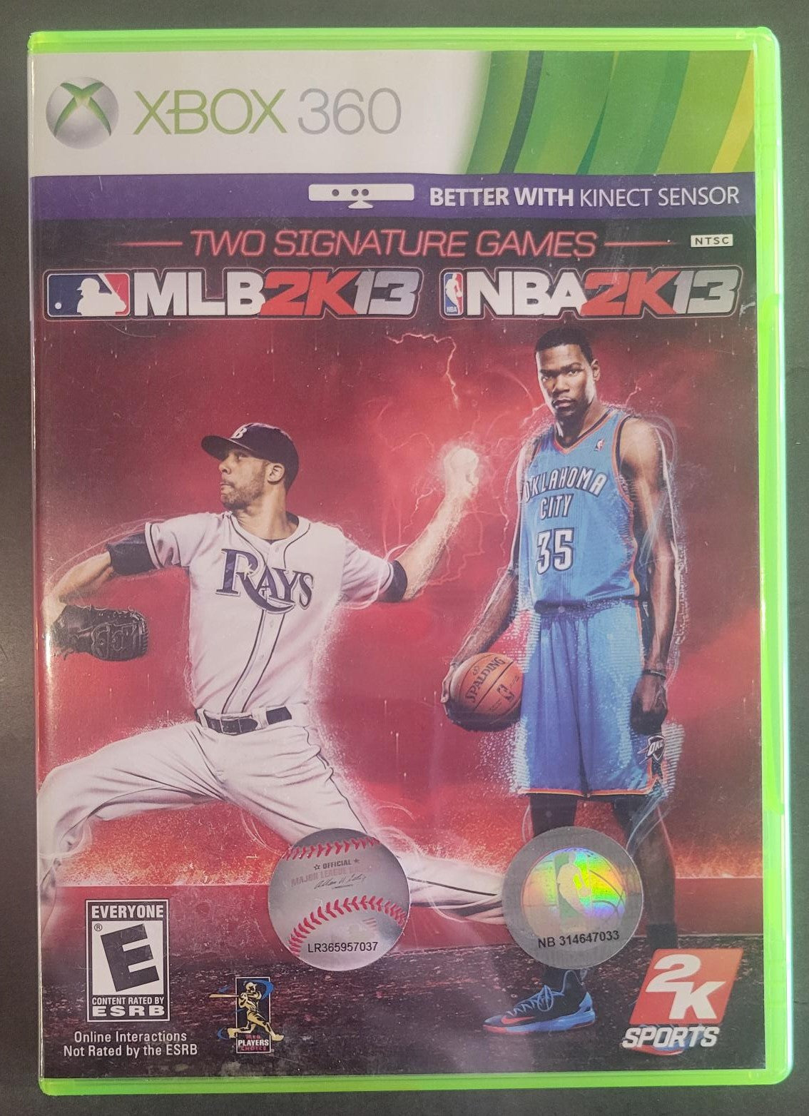 Xbox 360 2k13 Sports Combo Pack MLB 2K13 NBA 2K13 (Complete)