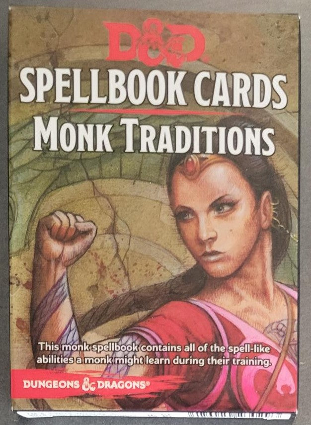 Dungeons & Dragons Spellbook Cards Monk Traditions
