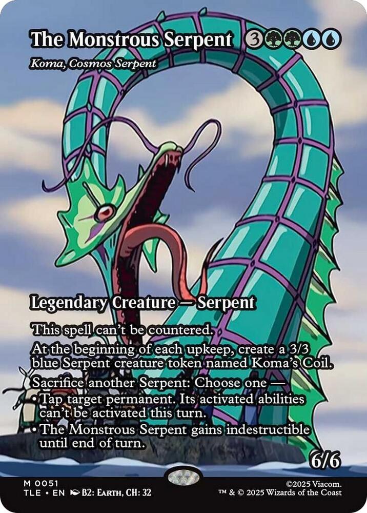 The Monstrous Serpent (Koma, Cosmos Serpent) (Borderless) #51 Avatar: The Last Airbender: Eternal Legal
