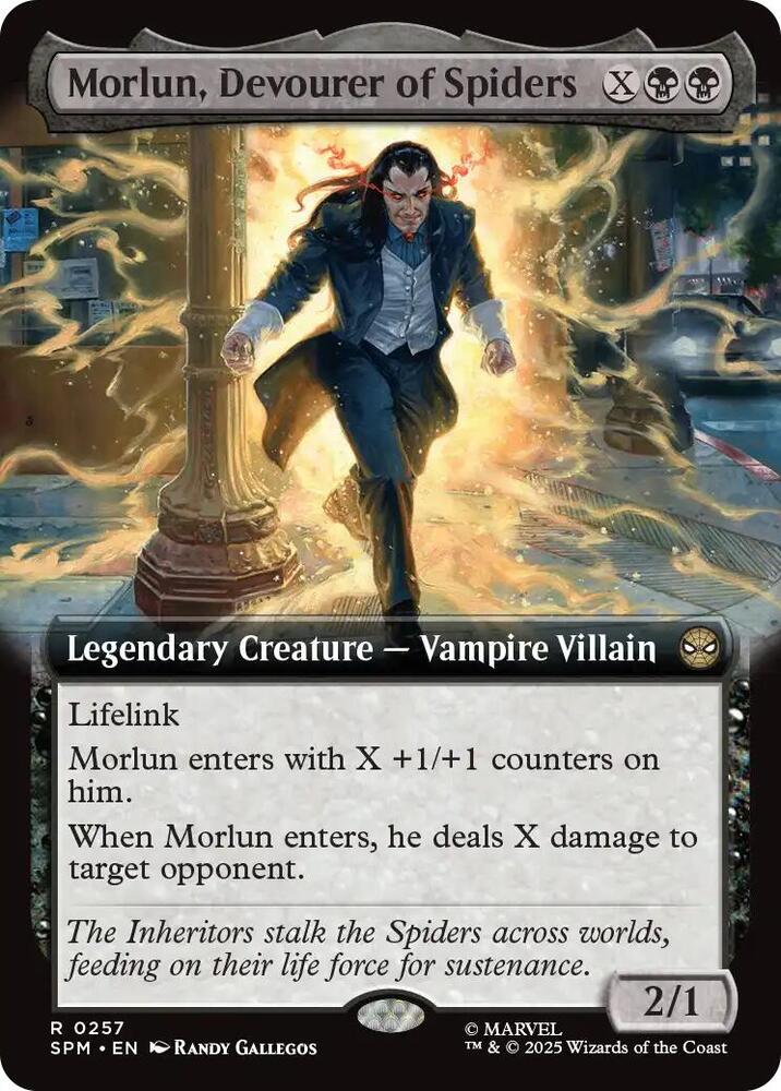 Morlun, Devourer of Spiders (Extended Art) #257 FOIL Marvel's Spider-Man