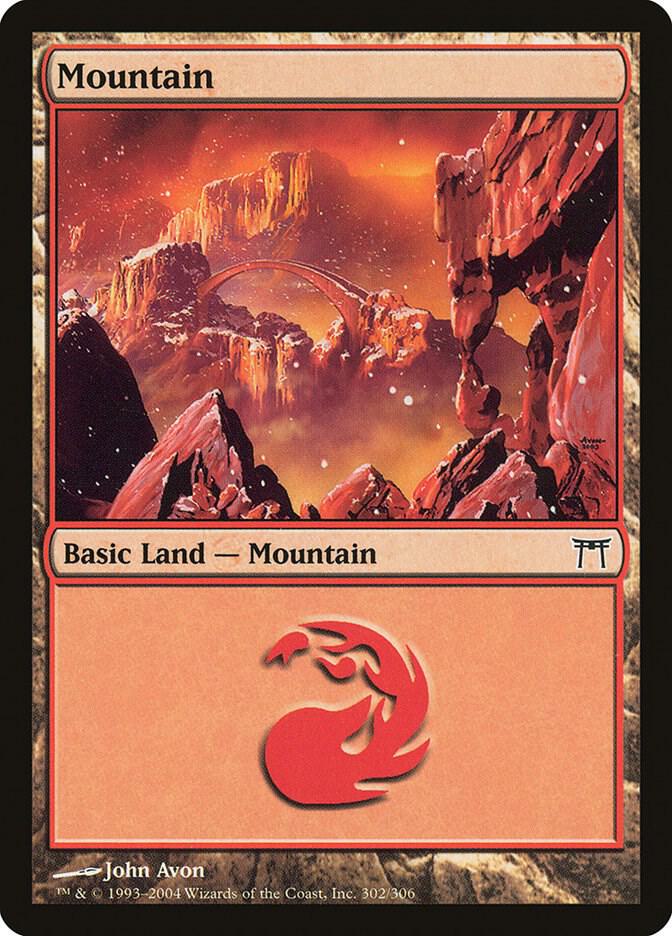 Mountain #302 Champions of Kamigawa