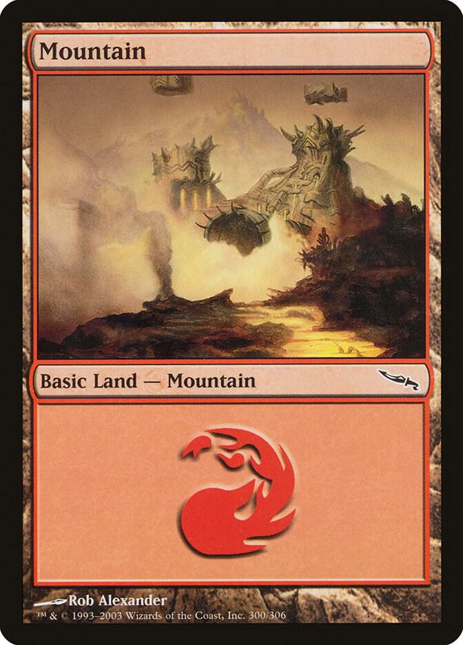 Mountain #300 FOIL Mirrodin