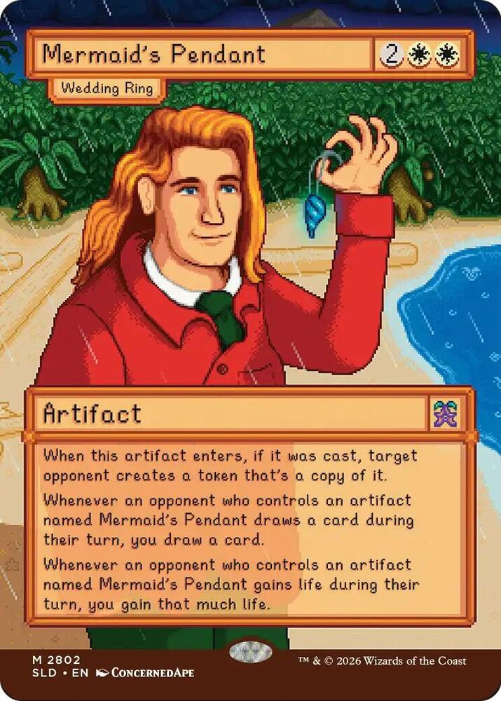 Mermaid's Pendant (Wedding Ring) #2802 Secret Lair Drop Series