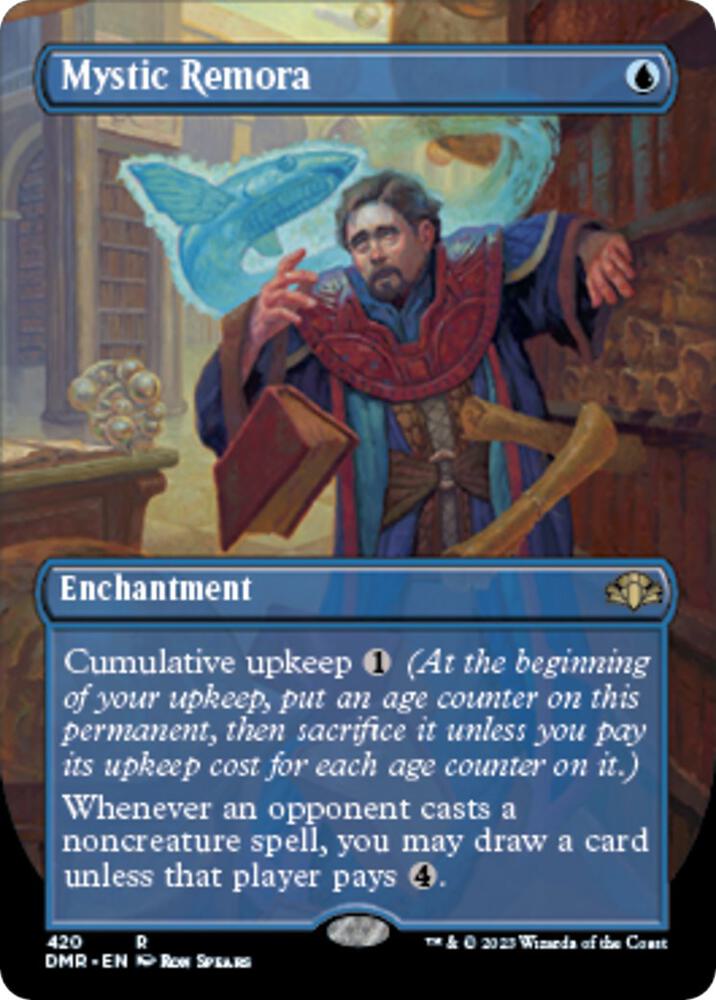 Mystic Remora (Borderless) #420 Dominaria Remastered