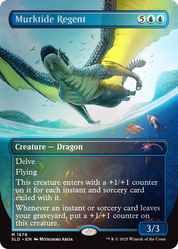Murktide Regent #1878 RAINBOW FOIL Secret Lair Drop Series