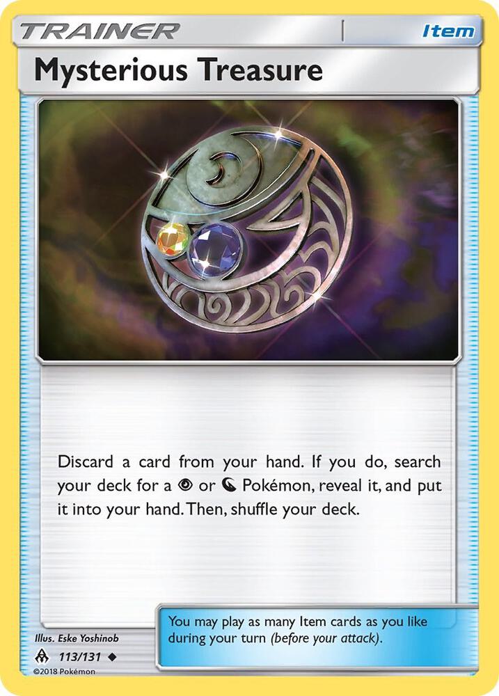 Mysterious Treasure #113 REVERSE HOLOFOIL SM Forbidden Light