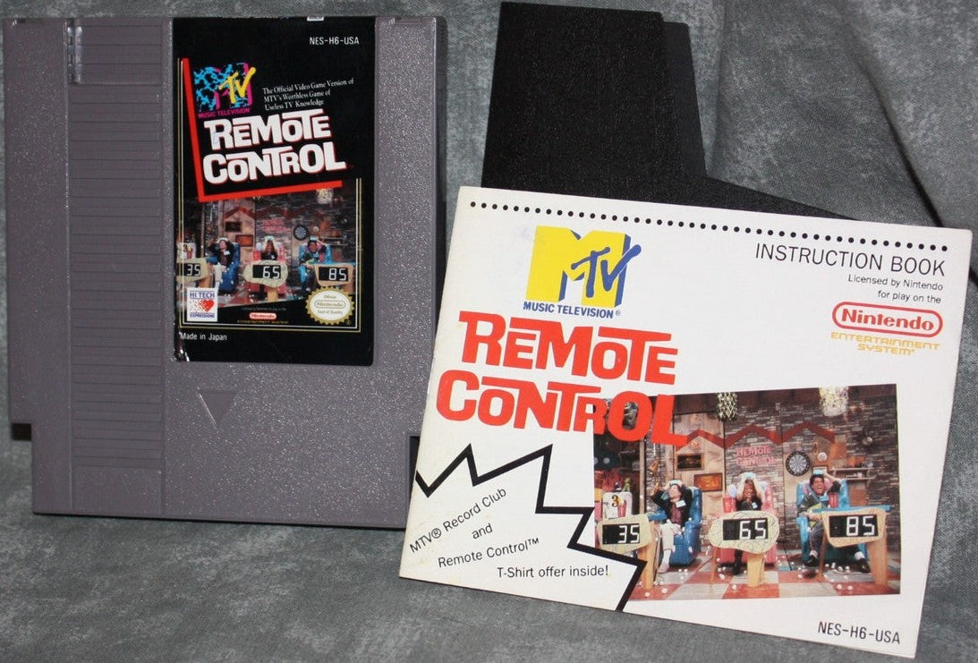 NES MTV's Remote Control w/instruction book