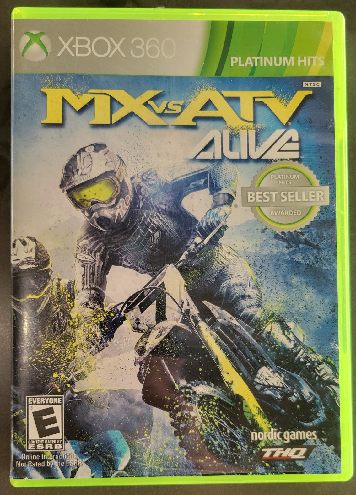 Xbox 360 MX Vs ATV Alive (Platinum Hits) (No instructions)