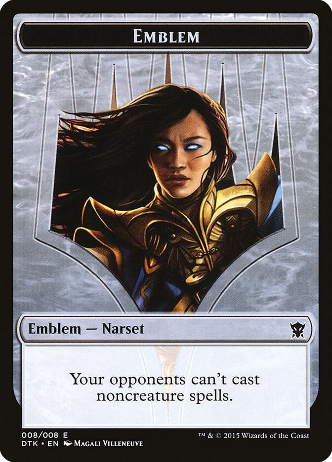 Narset Transcendent Emblem #8 Dragons of Tarkir