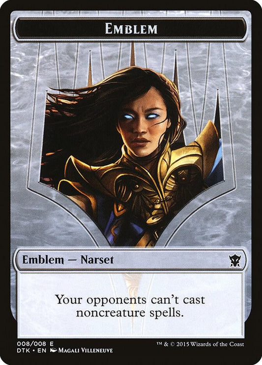 Narset Transcendent Emblem #8 Dragons of Tarkir