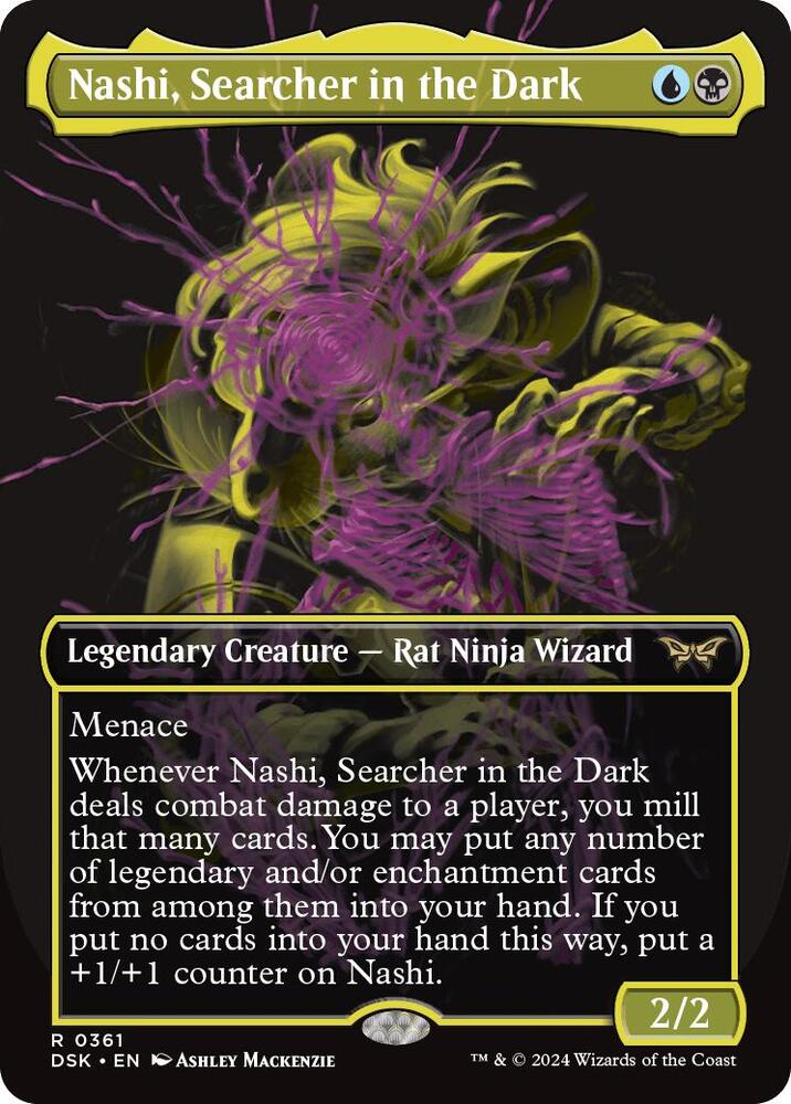 Nashi, Searcher in the Dark #361 (Showcase) FOIL Duskmourn: House of Horror