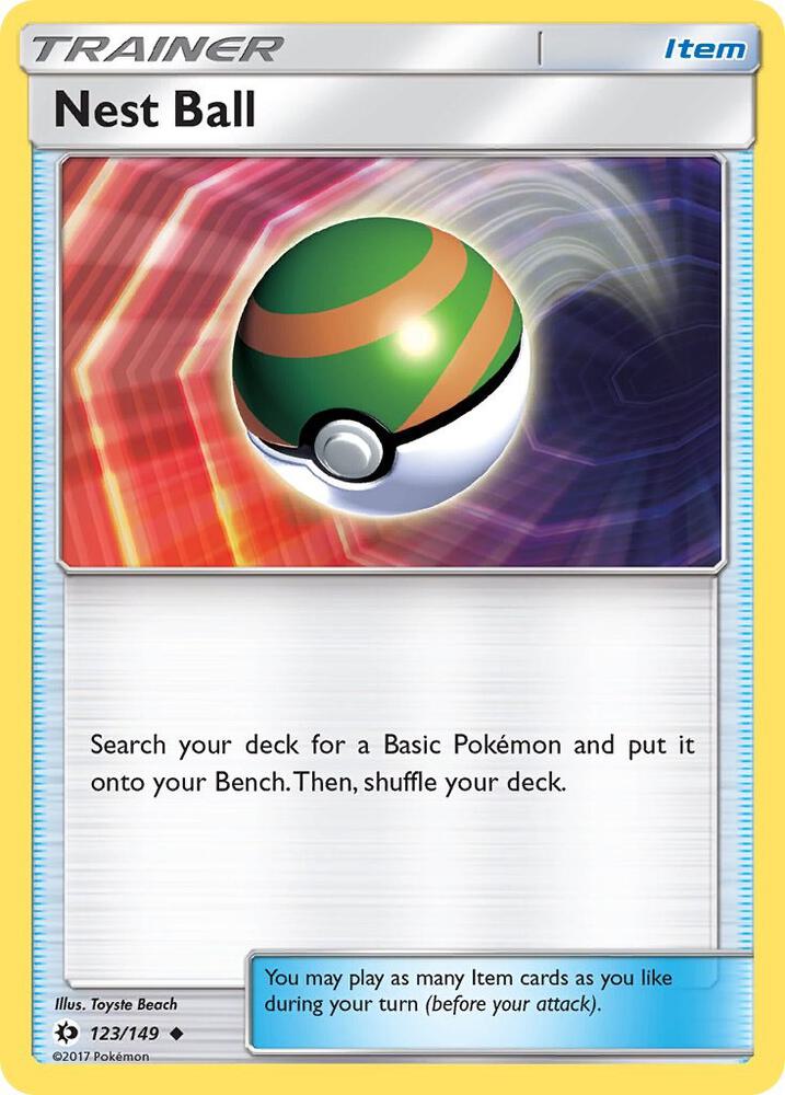 Nest Ball #123 REVERSE HOLOFOIL SM Base Set