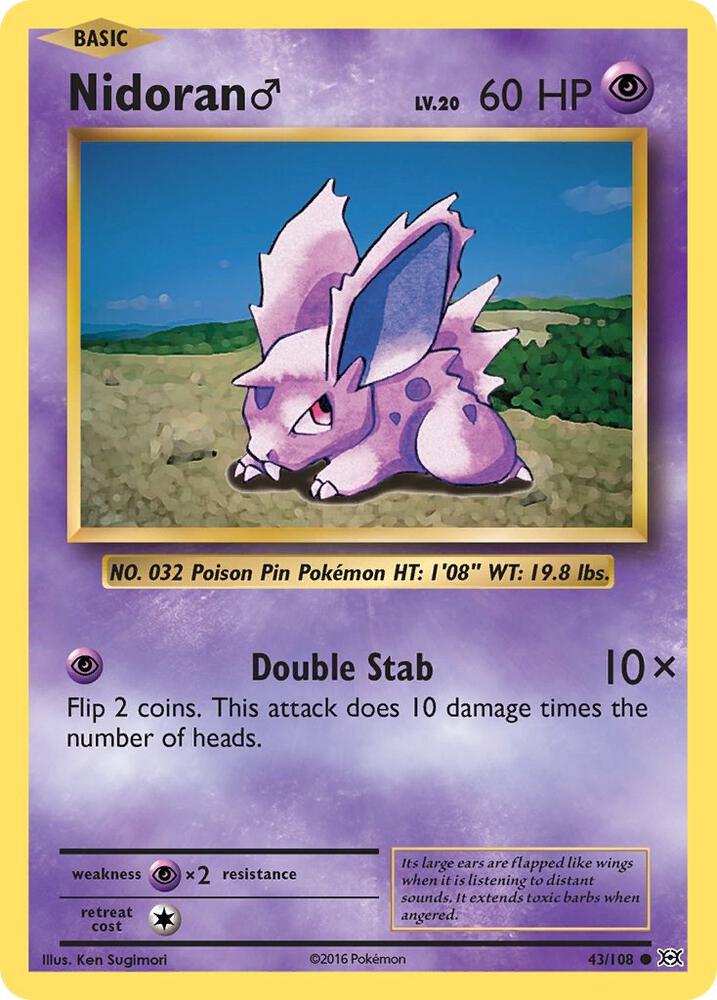 Nidoking #45 REVERSE HOLOFOIL XY - Steam Siege
