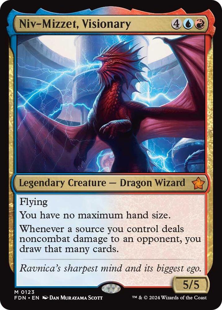 Niv-Mizzet, Visionary #123 FOIL Foundations