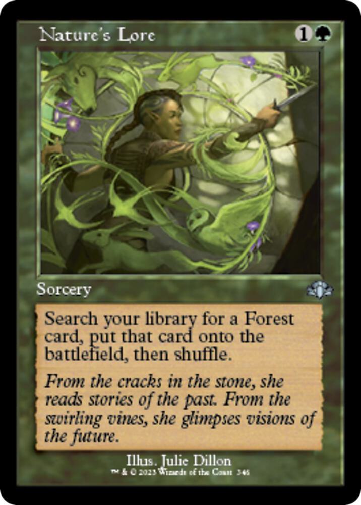Nature's Lore (Retro Frame) #346 Dominaria Remastered