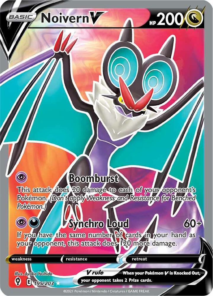 Noivern V (Full Art) #195 SWSH07: Evolving Skies
