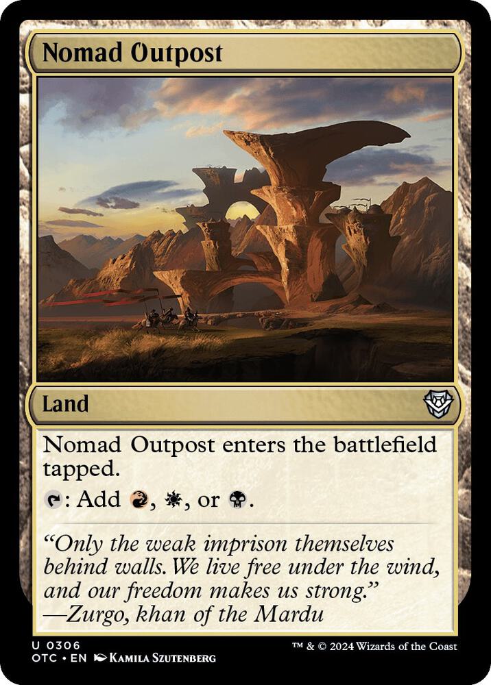 Nomad Outpost #306 Commander: Outlaws of Thunder Junction