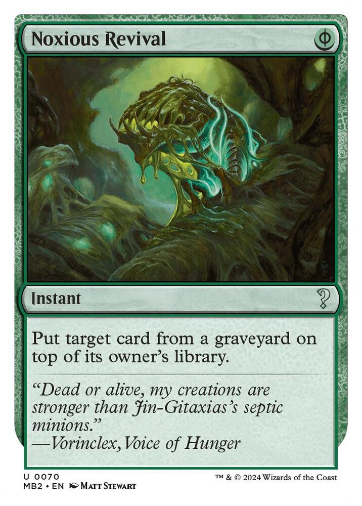 Noxious Revival (White Border) #70 Mystery Booster 2