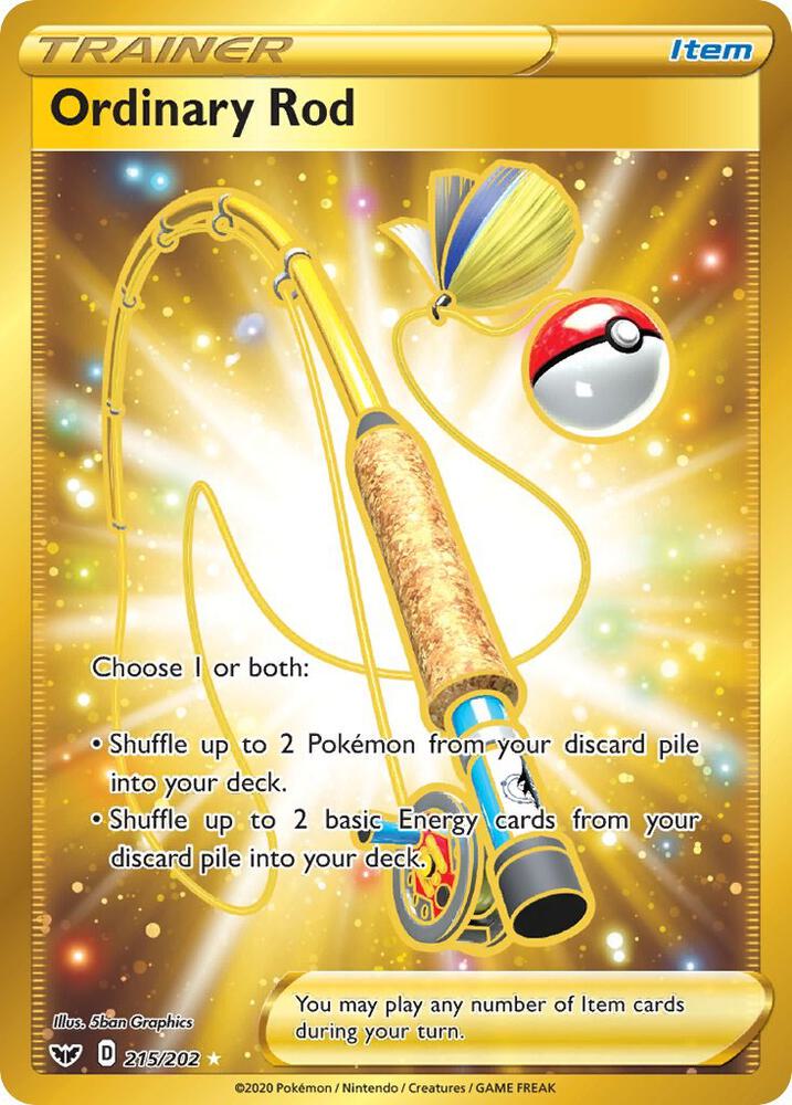 Ordinary Rod (Secret) #215 SHSH01: Sword & Shield Base Set