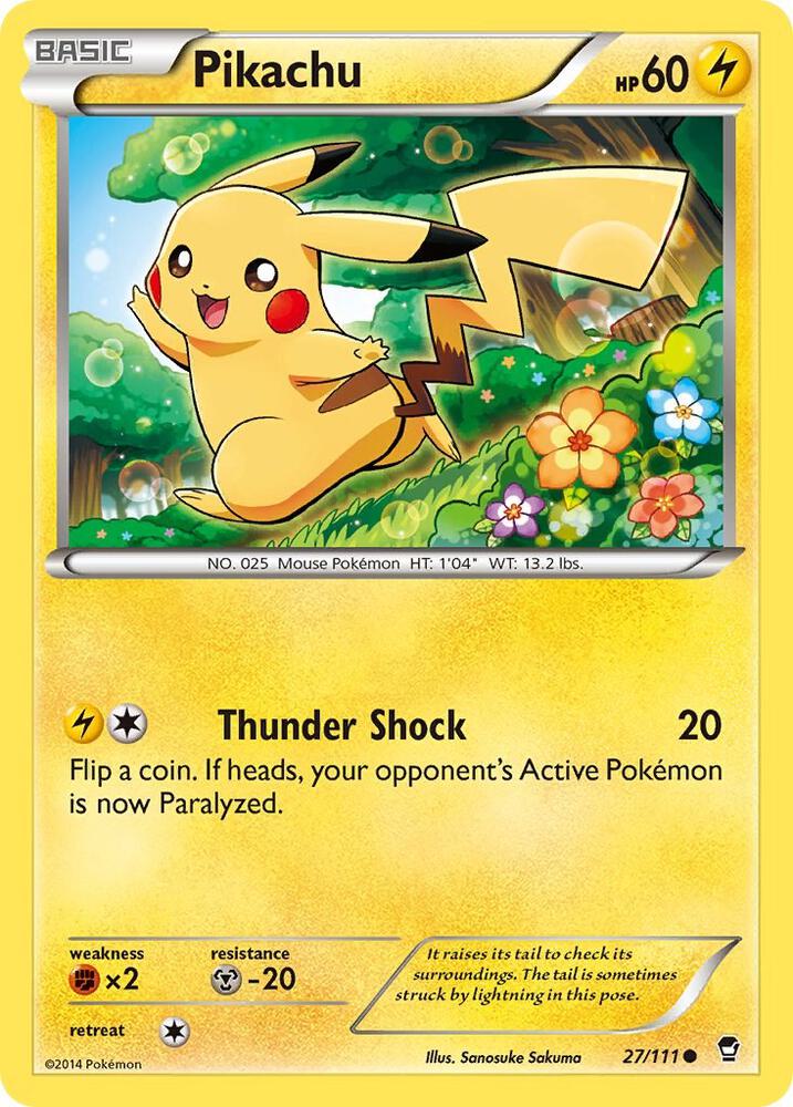Pikachu #27 XY - Furious Fists