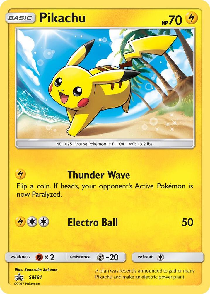 Pikachu #SM81 SM Promos
