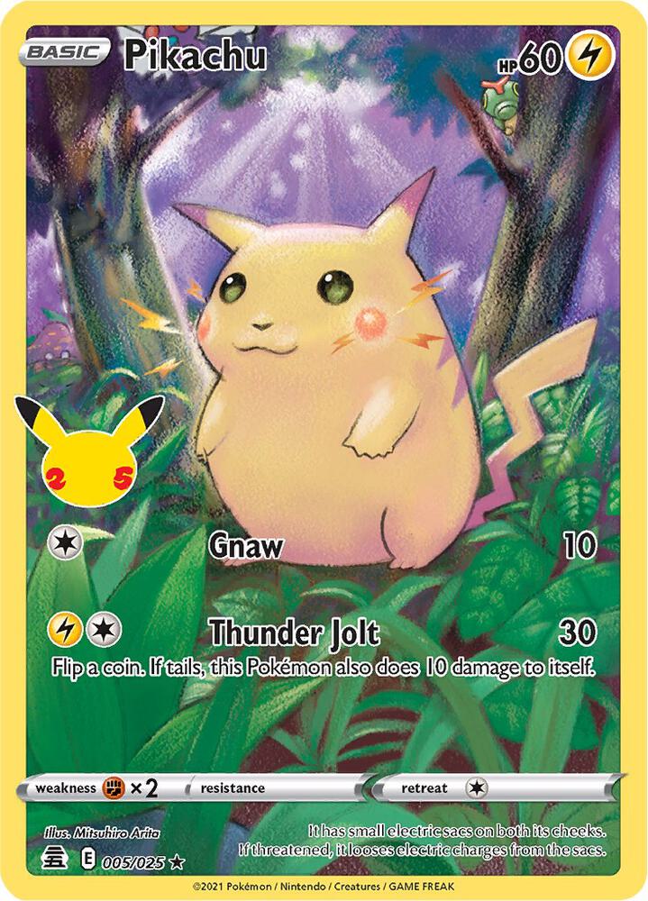 Pikachu #5 FOIL Celebrations