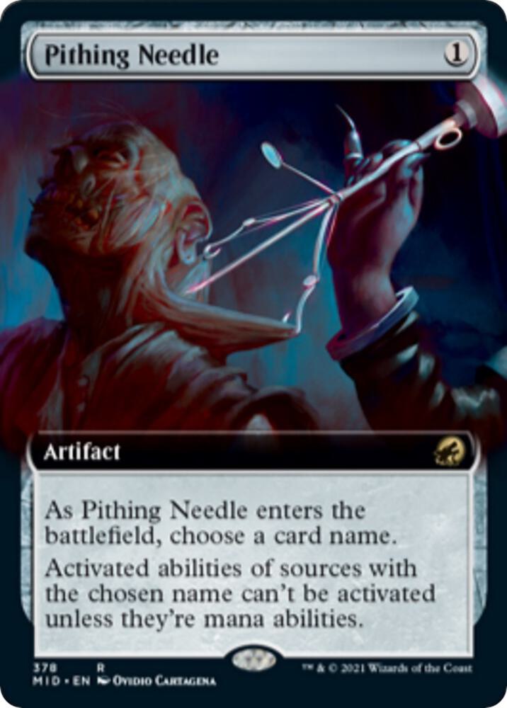 Pithing Needle (Extended Art) #378 Innistrad: Midnight Hunt
