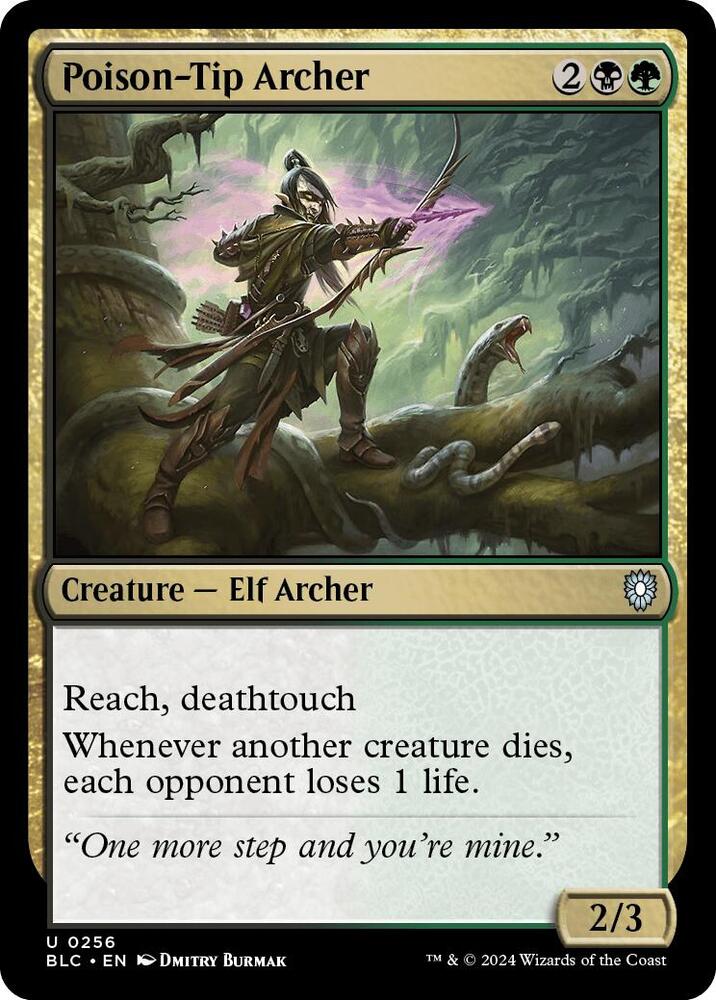 Poison-Tip Archer #256 Commander: Bloomburrow