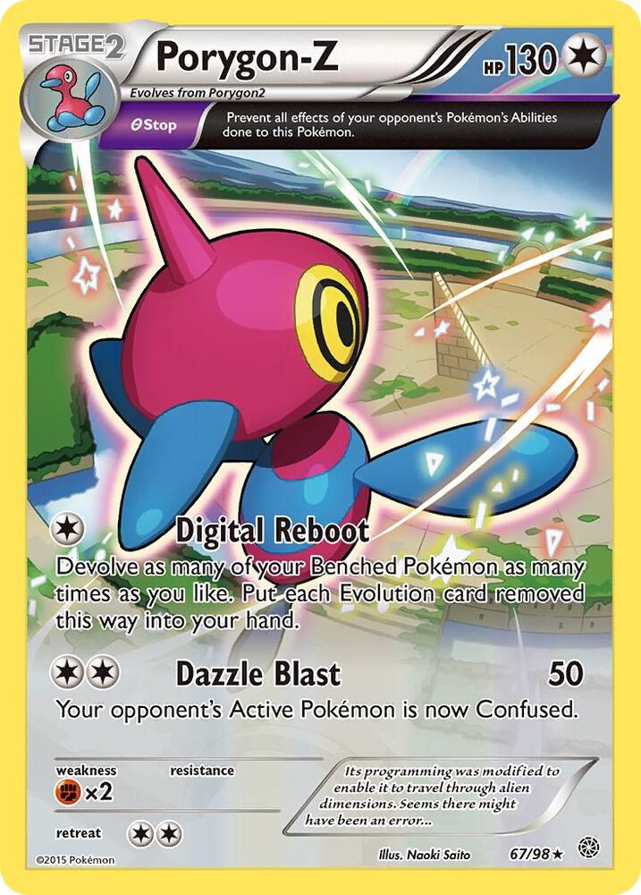 Porygon-Z #67 HOLOFOIL XY - Ancient Origins