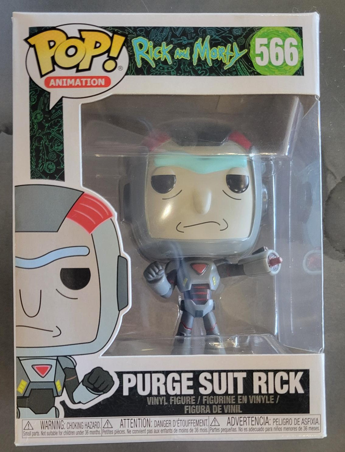 Pop Animation #566 Rick and Morty Purge Suit Rick
